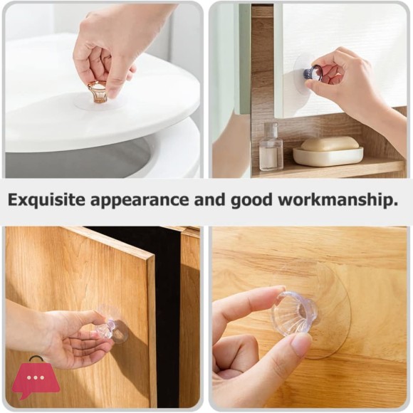 6pcs Drawer Handle Magnetic Locker Accessories Furniture Knobs