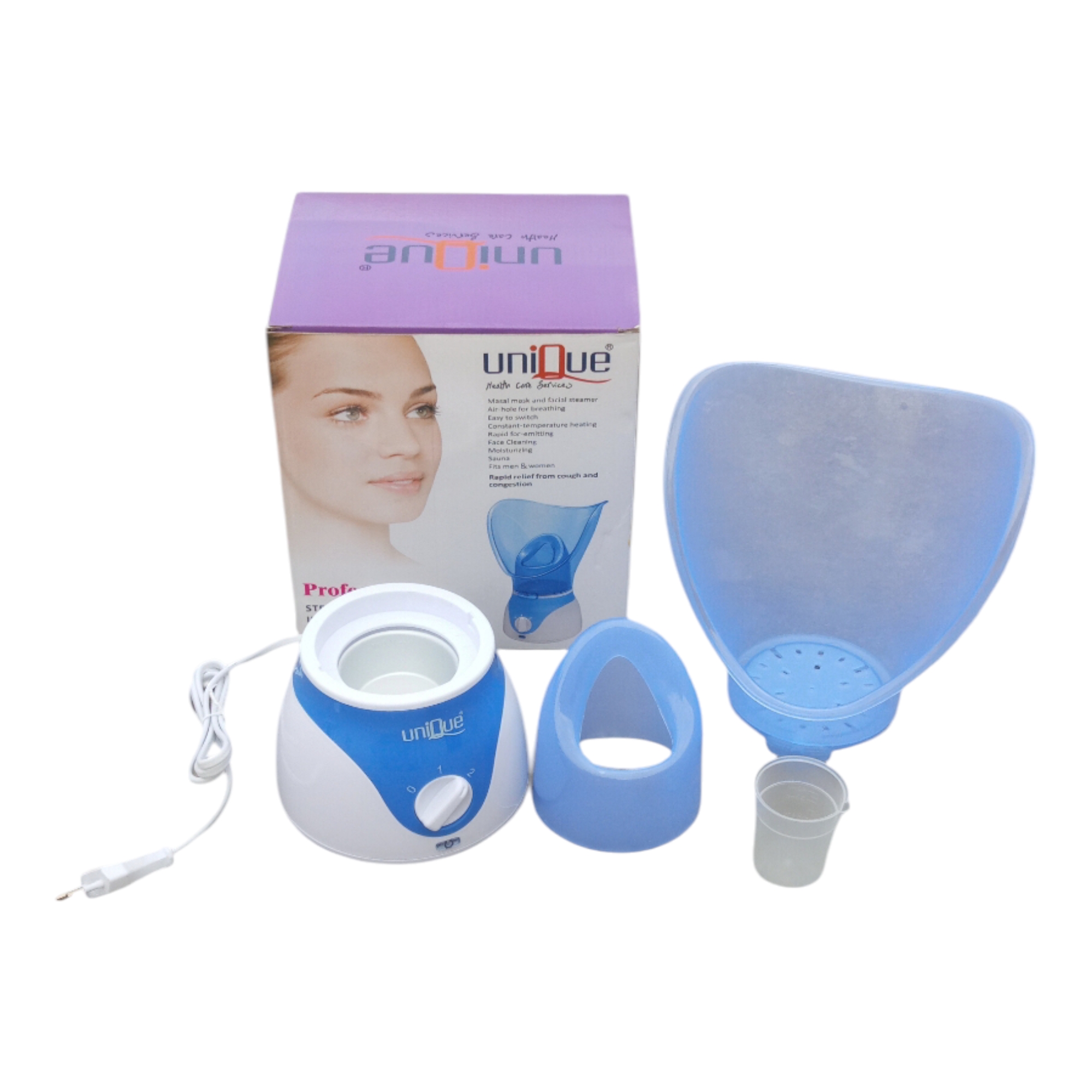 Unique Facial Steamer For Blocked Nose, Face Throat Steam Facial Humidifier UQ-650