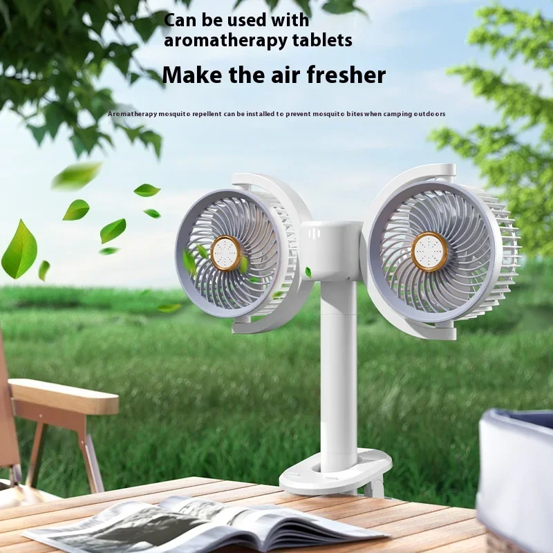 Multifunctional Double Head Clip Fan