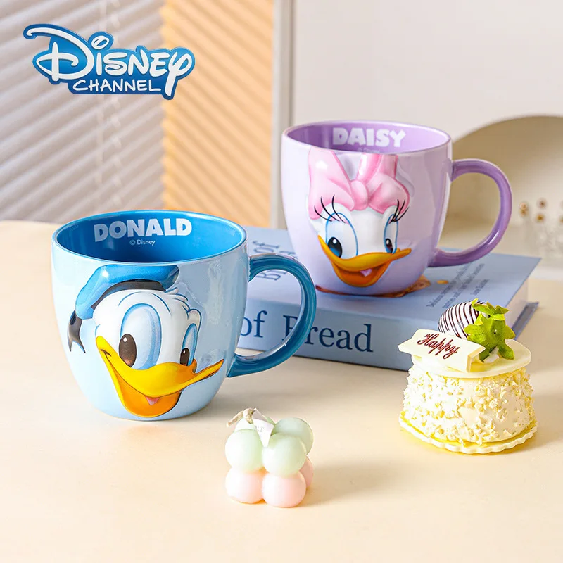 Disney Mickey Mouse 3D Mug Creative Ceramic Coffee Cup with Handle Good-looking Couple Cup - 550ml