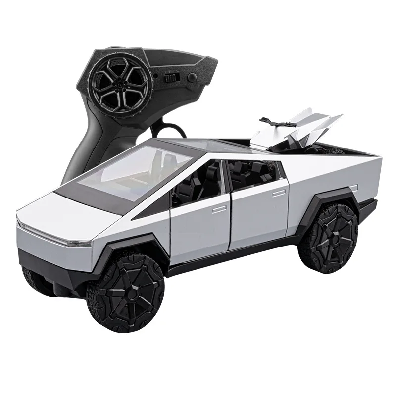 1:24 Scale Diecast Remote Control Tesla Cyber Truck With Light And Sound