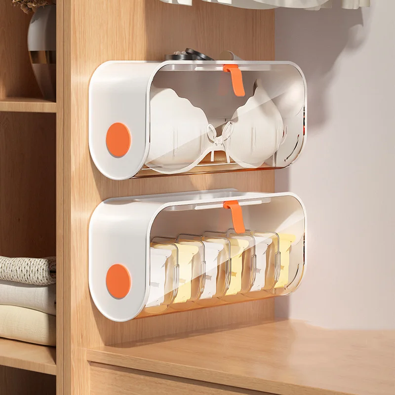 Multifuctional Socks Underwear Storage Artifact Wall-Mounted Punch Free Rack Holder Organizer