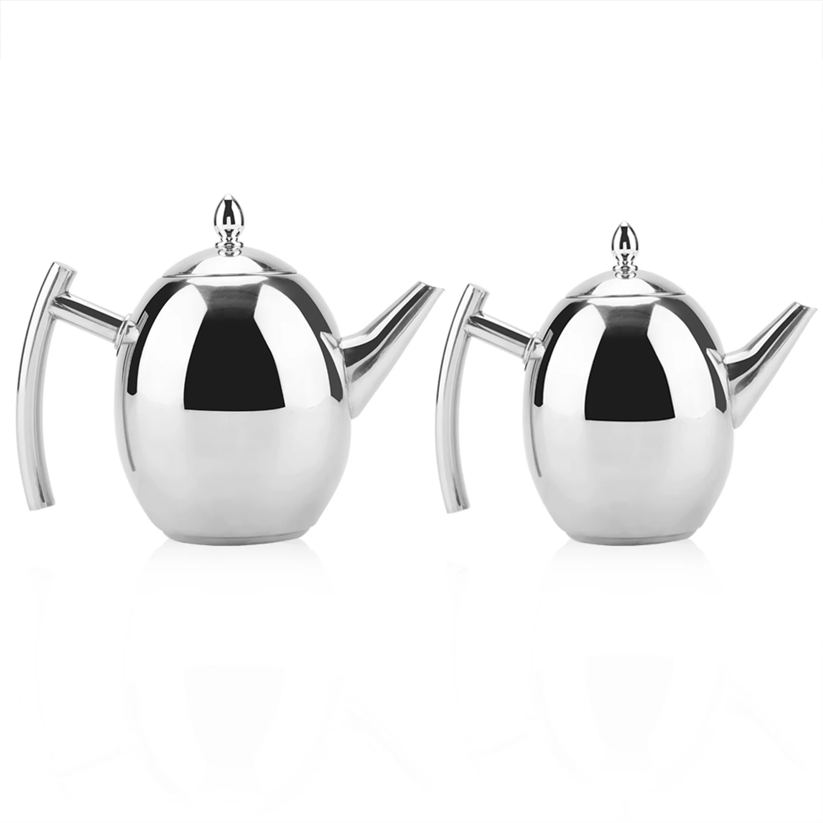 Stainless Steel Kettle Teapot Tea Coffee Water Kettle with Removable Mesh Filter 1000ml/1500ml