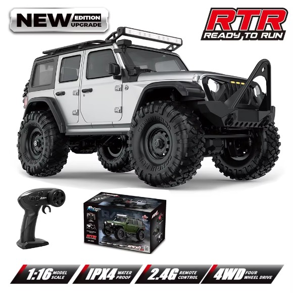 APEX4 1:16 Scale Remote Control Model Metal 4WD Off-Road Climbing Car Toy for Boys