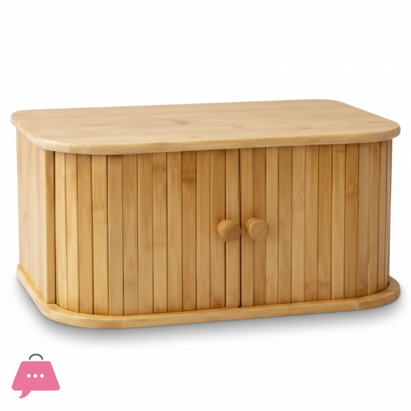 Bamboo Roll Top Bread Box