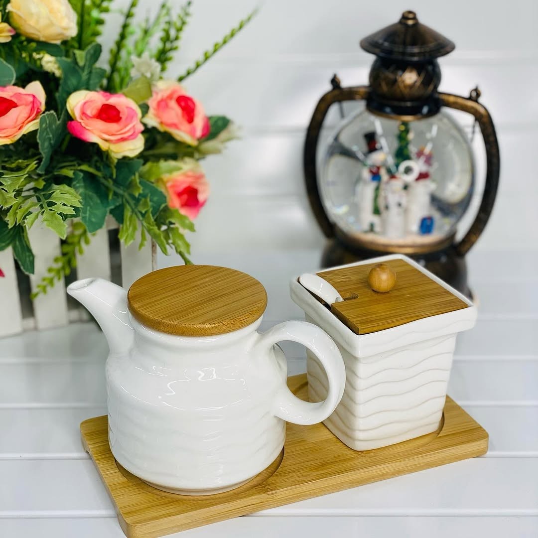 ceramic-sugar-and-creamer-set-11.8-oz-creamer-pitcher-and-7.4-oz-sugar-bowl-with-wooden-tray-&-lid