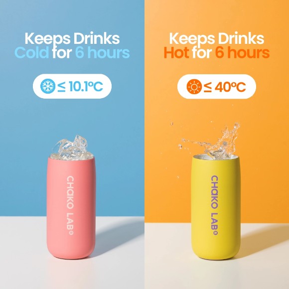 CHAKO LAB WATER BOTTLE MILK POD CERAMIC COATED - 520ML