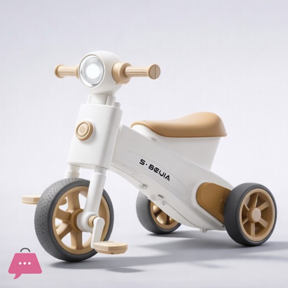 Childrens Tricycle Can Be Pushed Ridden or Slid Three in One Multifunctional Balance Bike