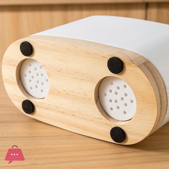 Cutlery Storage Drainer Rack - Wooden Base Kitchen Utensil Holder