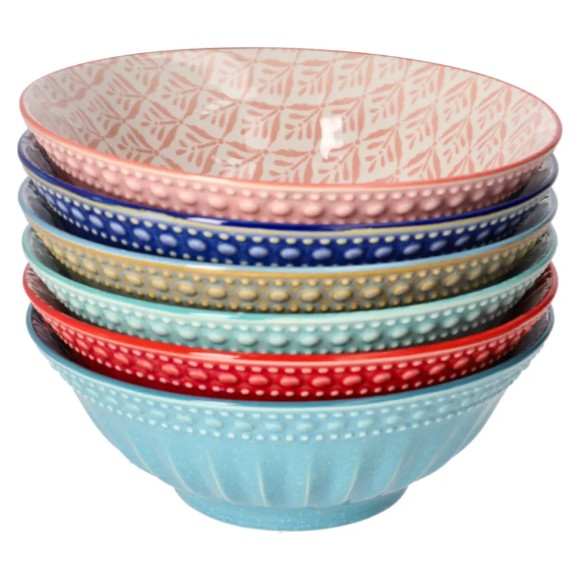 Danny Home Bohemian Pasta Bowl Set 1Pcs 8Inch