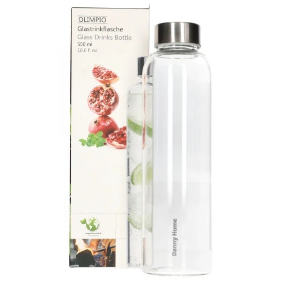 Danny Home Borosilicate Glass Beverage Bottle 550ml