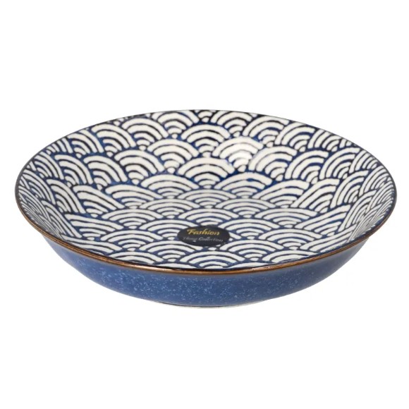 Danny Home Ceramic Bohemian Design Pasta Bowl 8Inch 1Pcs