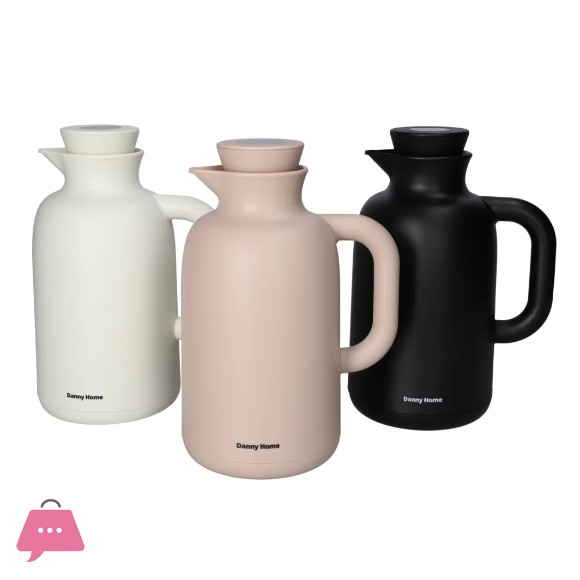 Danny Home Double Wall Glass Thermos Vacuum Jug 1.0L
