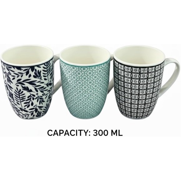 Danny Home Elegant Design Porcelain Mug 300ml 1Pcs