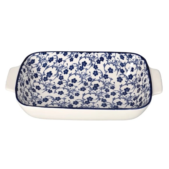 Danny Home Floral Design Casserole Serving Dish 11Inch