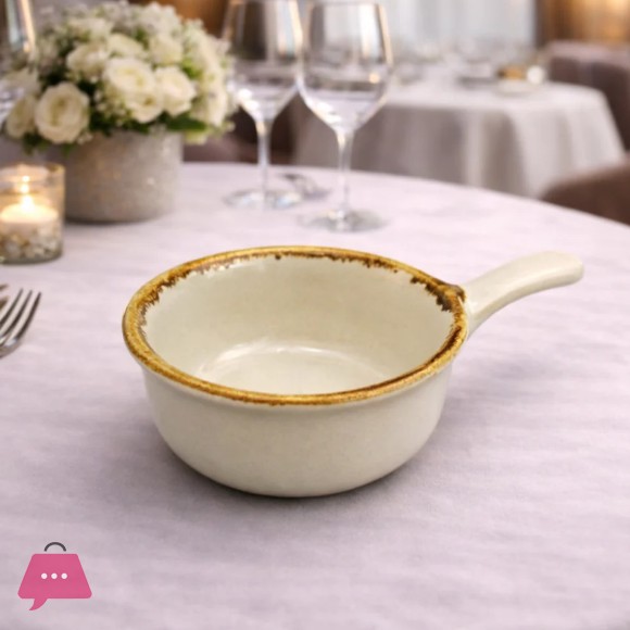 Danny Home Ceramic Mini Sauce Dipping Skillet 5Inch - 1Pcs