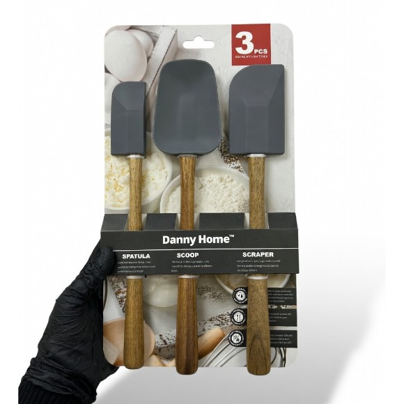 Danny Home SPATULA SCOOP SCRAPER Set 3Pcs