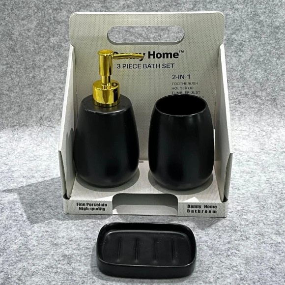 Danny Home Porcelain Bathroom Set 3 Pcs