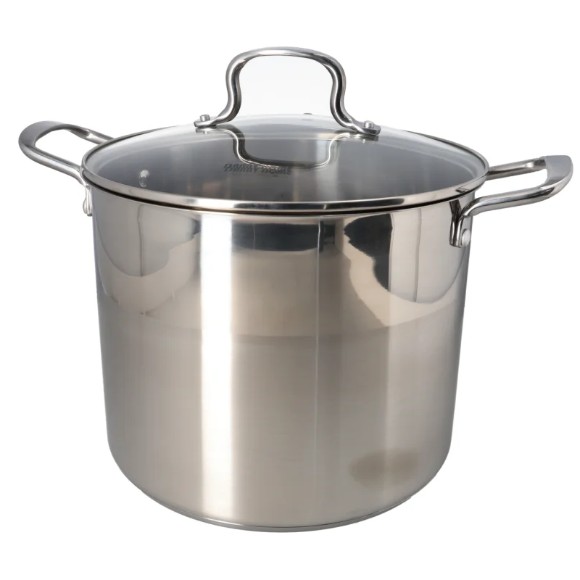Danny Home Stainless Steel Stockpot With Glass Lid
