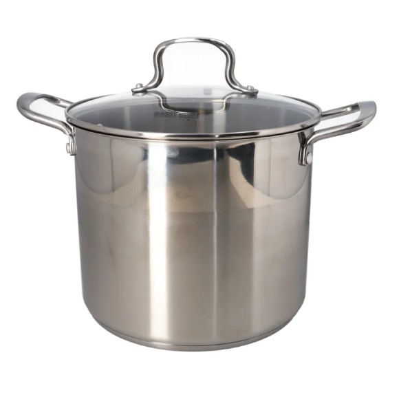 Danny Home Stainless Steel Stockpot With Glass Lid