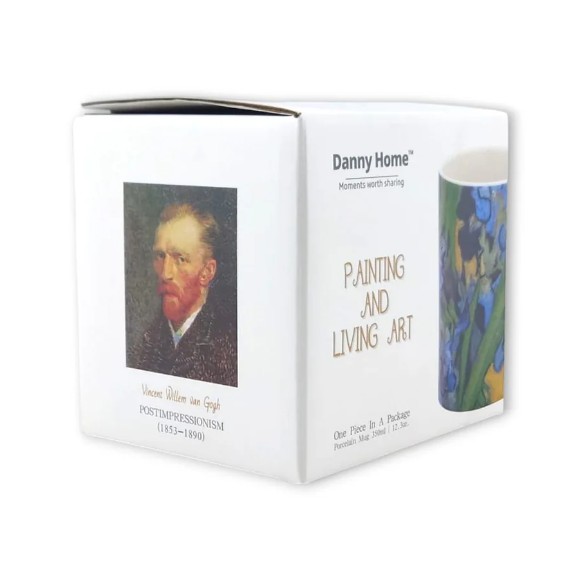 Danny Home Vincent van Gogh Irises Ceramic Coffee Mug 350ml