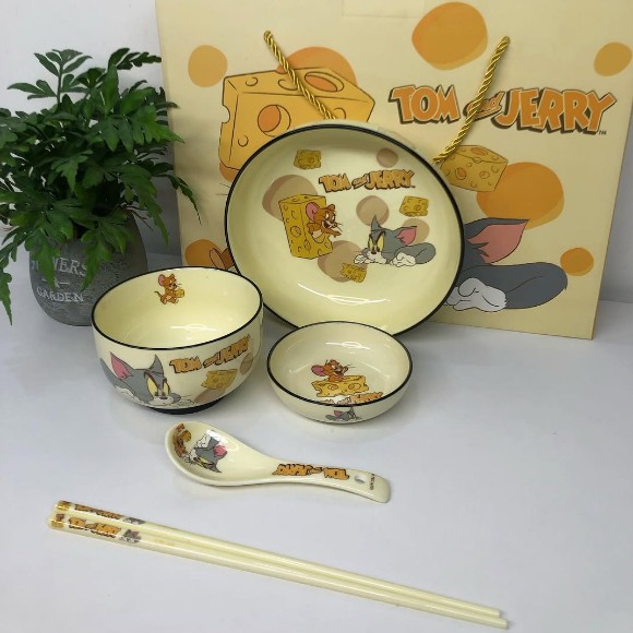 Disney Tom and Jerry Ceramic Meal Set of 5