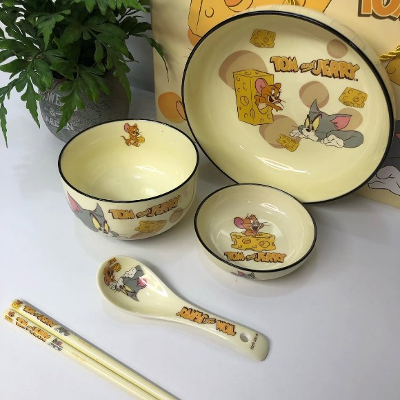 Disney Tom and Jerry Ceramic Meal Set of 5