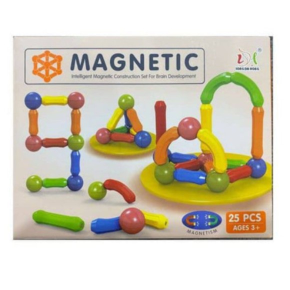 DIY Magnetic Sticks Blocks - 25 Pcs