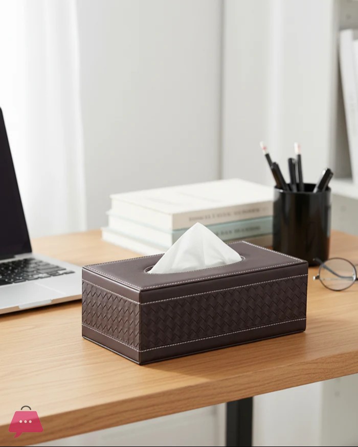elegance-faux-leather-tissue-box