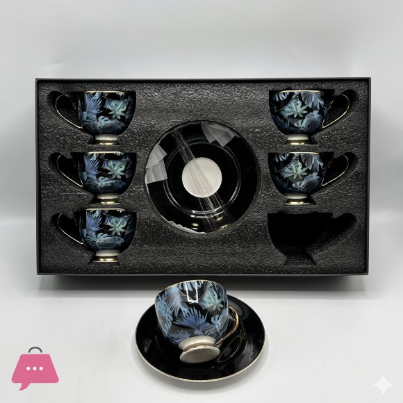 Exquisite Floral Tea Cup & Saucer Set for Gift Box