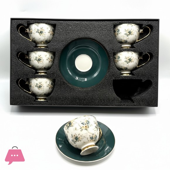 Exquisite Floral Tea Cup & Saucer Set for Gift Box