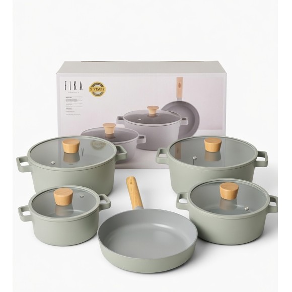 FIKA Neoflam Cookware Set Korean Made - 11-Piece