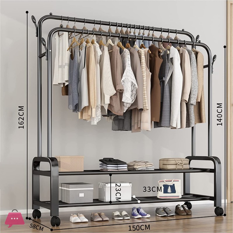 floor-standing-movable-storage-garments-rack