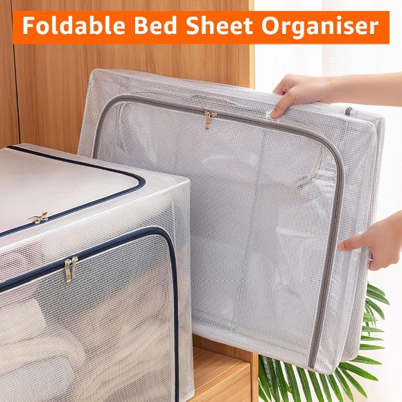Foldable Transparent Storage Bag - 23 x 16 x 14 Inch