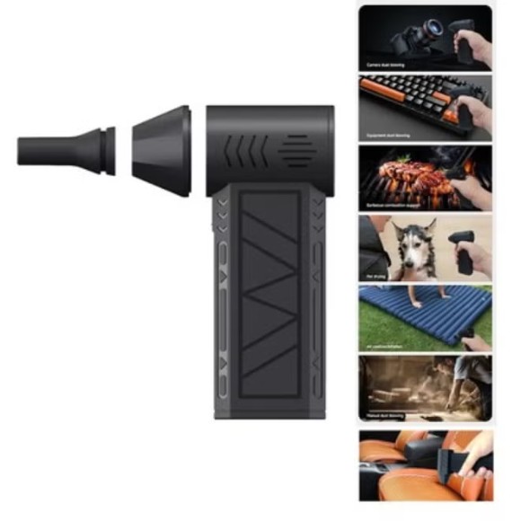 Handheld Electric Fan Home Mini Air Blower Turbo Fans Duster Blower Brushless
