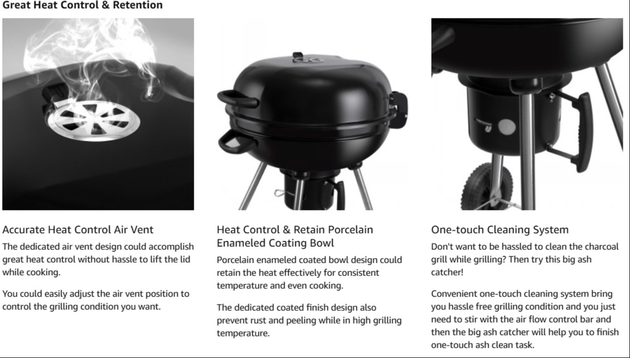 heavy-duty-charcoal-grill-barbecue-coal-kettle-bowl-grill-portable-round-with-wheels-22.5-inch