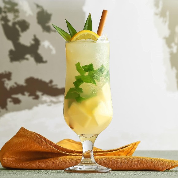 Hurricane Glasses Pina Colada Tall Cocktail Glasses Set of 6