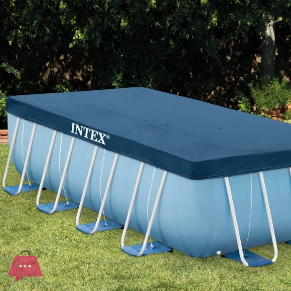 Intex Metal Frame Pool Cover Rectangular 13Feet x 6.5 Feet - 28037