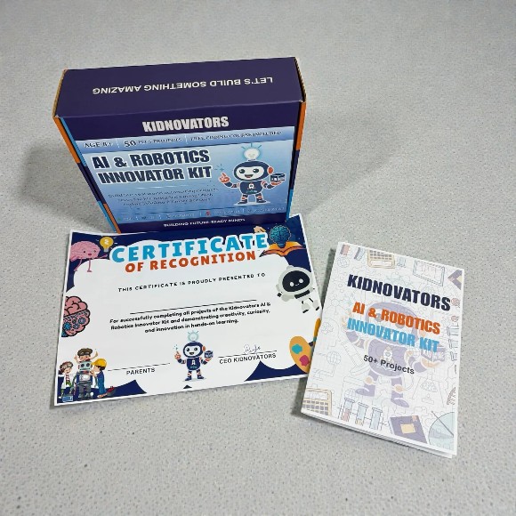 Kidnovators Ai & Robotics Innvoator Kit / Arduino Based 50 in 1 Smart Stem Kit