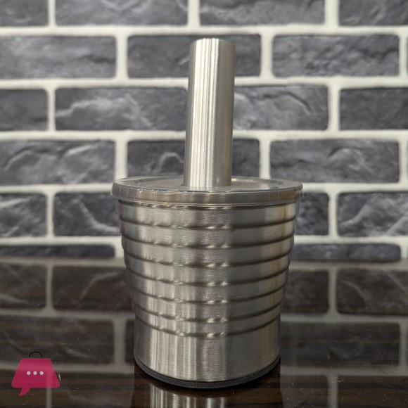 Kitchen Mortar Pestle Set Stainless Steel Garlic Crusher Household Grinder