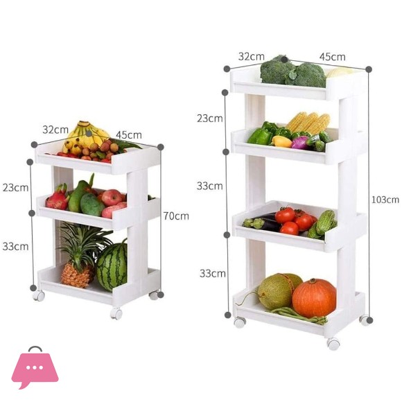 Kitchen Storage Rack For Sundries Goods Fridge Side Shelf 4 Layer Removable With Wheels Bathroom Organizer Shelf Book Shelve|Storage Holders & Racks