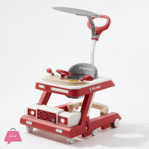 Little Drivers First Steps Baby Walker Land Rover Design Multifunctional