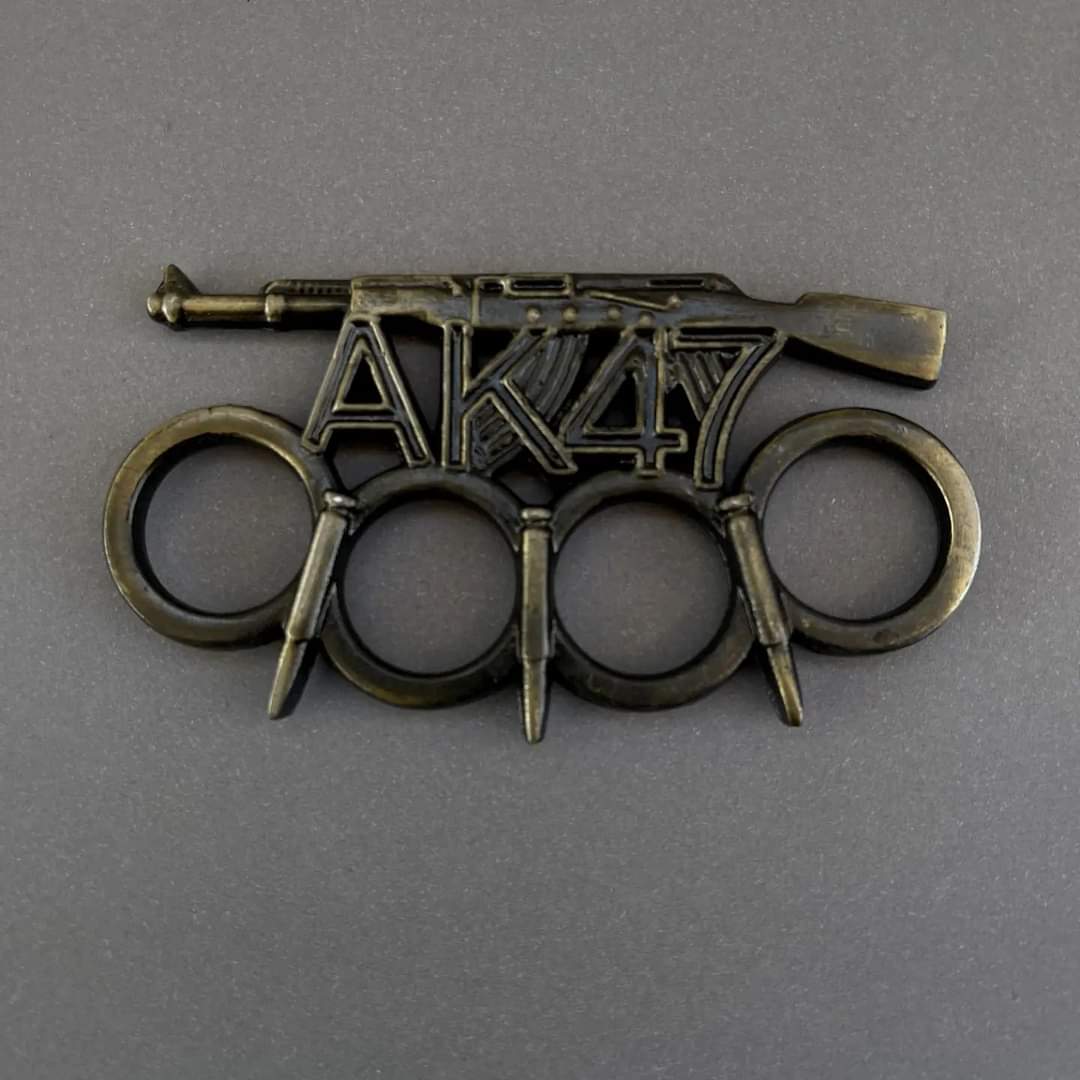 Golden Self-Defense Knuckle Punch AK-47 Style