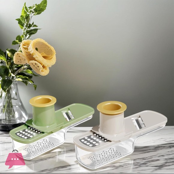 Multifunctional Mini Garlic Grinder 3 in 1 Mini Garlic Slicer Super Thin with Hand Guard