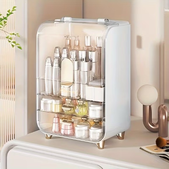 Multifunctional Storage Box Dressing Table Cosmetics Storage Box Jewelry Organizer,
