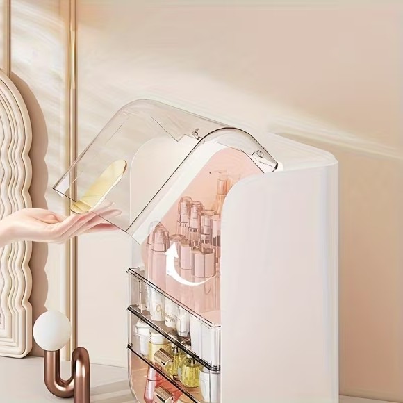 Multifunctional Storage Box Dressing Table Cosmetics Storage Box Jewelry Organizer,