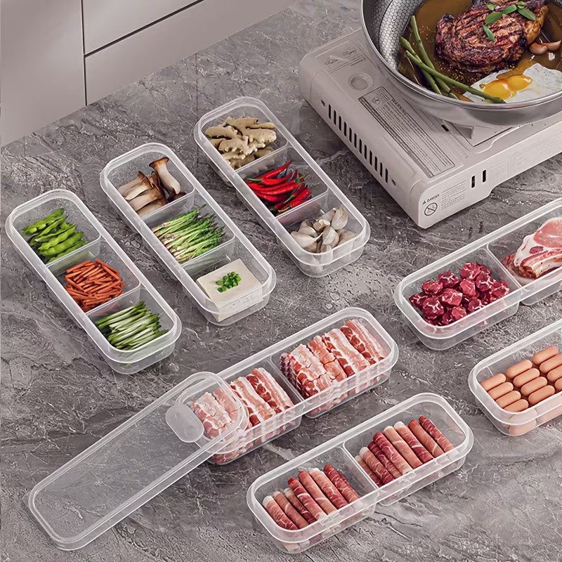narrow-compartment-food-storage-containers-for-the-fridge-designed-for-frozen-meats-and-suitable-for-vegetables-and-fruits-3---grid