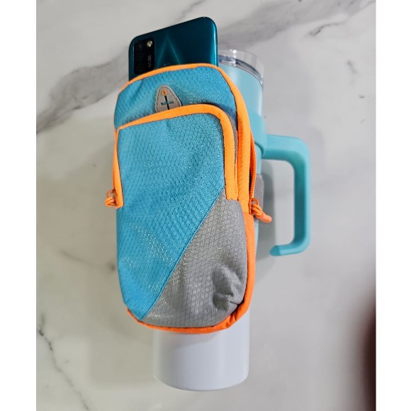 Nylon Sport Arm and tumbler Bag Multipocket with Reflective Strip for Mountaineering Fitness Running