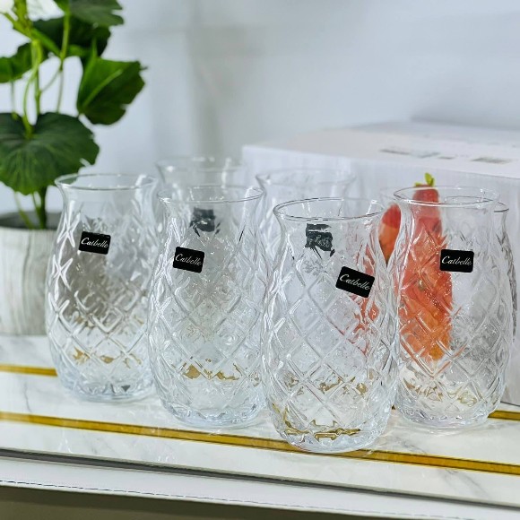 Pineapple Drinking Glasses Pack of 6