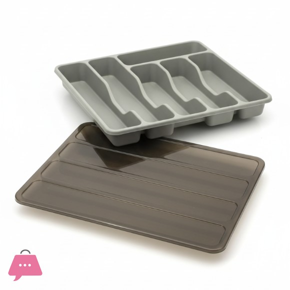 Plastic Cutlery Tray with Lid